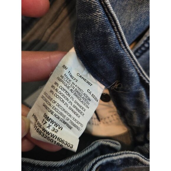 Wrangler Flare Leg Denim Trousers Size 17 X 32 Wide Hem Western Cowboy - Picture 2 of 4